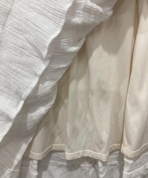 Spick and Span（スピックアンドスパン）Spick and Span (スピックアンドスパン) コットンクレープギャザースカート アイボリー サイズ:-の古着・服飾アイテム