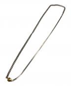 chiekoチエコ）の古着「long combination necklace」｜シルバー