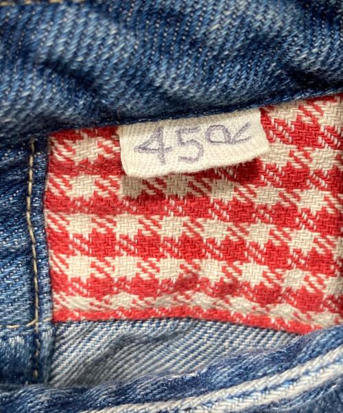 45R（フォーティファイブ・アール）45R (フォーティファイブ・アール) プチデニムのリボンブラウス インディゴ サイズ:2の古着・服飾アイテム