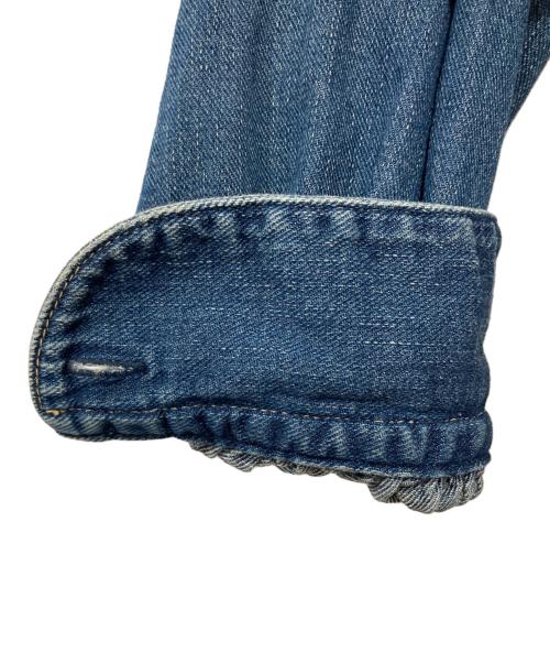 45R（フォーティファイブ・アール）45R (フォーティファイブ・アール) プチデニムのリボンブラウス インディゴ サイズ:2の古着・服飾アイテム