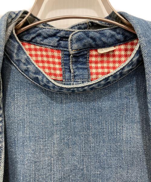 45R（フォーティファイブ・アール）45R (フォーティファイブ・アール) プチデニムのリボンブラウス インディゴ サイズ:2の古着・服飾アイテム