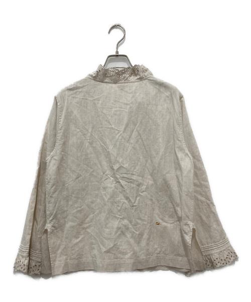 45R（フォーティファイブ・アール）45R (フォーティファイブ・アール) 綿麻シャンブレーのカシュクール ベージュ サイズ:2の古着・服飾アイテム