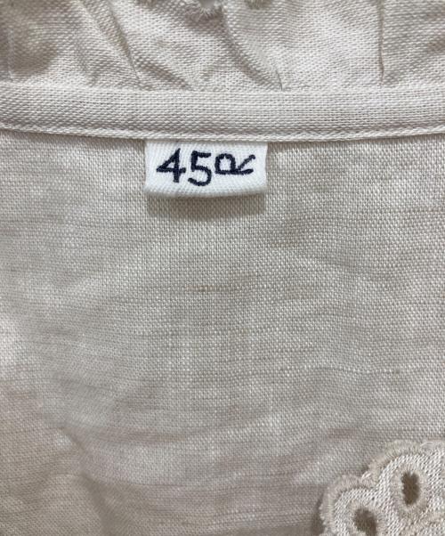 45R（フォーティファイブ・アール）45R (フォーティファイブ・アール) 綿麻シャンブレーのカシュクール ベージュ サイズ:2の古着・服飾アイテム