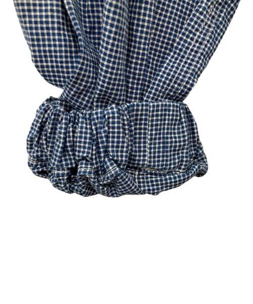 45R（フォーティファイブ・アール）45R (フォーティファイブ・アール) インディゴパッチワークのスモックドレス ブルー サイズ:-の古着・服飾アイテム