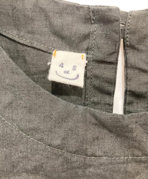 45R（フォーティファイブ・アール）45R (フォーティファイブ・アール) リネンの半袖ぽよんドレス ブラック サイズ:-の古着・服飾アイテム