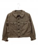 45Rフォーティファイブ・アール）の古着「ミニヘリンボンコットンツイードのアニーブルゾン」｜ブラウン