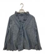 45Rフォーティファイブ・アール）の古着「綿麻ダンガリーのカットワークカシュクール」｜インディゴ