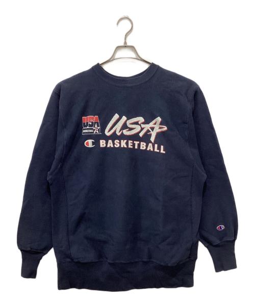 Champion REVERSE WEAVE（チャンピオン リバース ウィーブ）Champion REVERSE WEAVE (チャンピオン リバース ウィーブ) リバースウィーブスウェット ネイビー サイズ:Lの古着・服飾アイテム