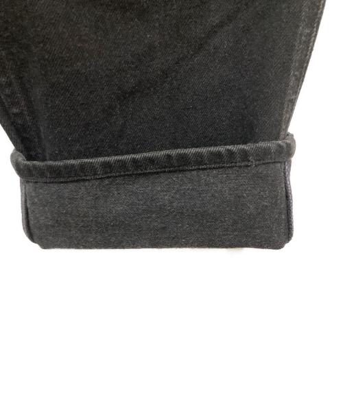 prison blue（プリズンブルー）prison blue (プリズンブルー) ダブルニーブラックデニムパンツ ブラック サイズ:W34 L32の古着・服飾アイテム