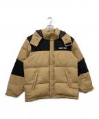 Schottショット）の古着「クラシックツートンダウンジャケット」｜ブラック×ベージュ