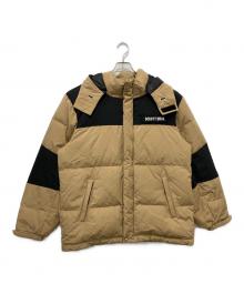 Schott（ショット）の古着「クラシックツートンダウンジャケット」｜ブラック×ベージュ