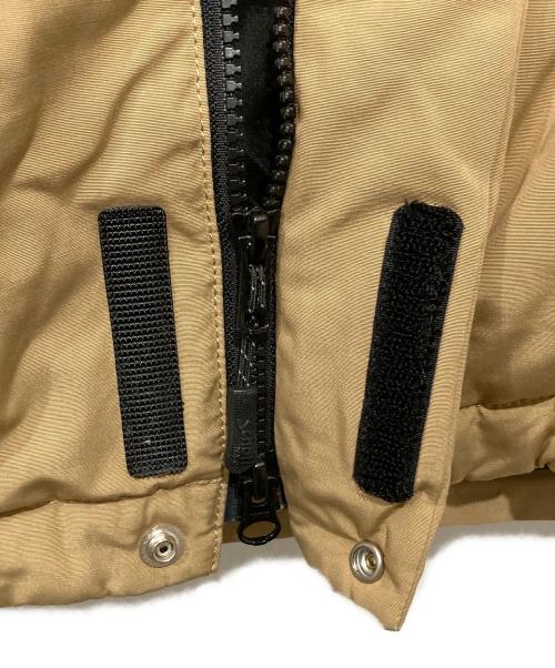 Schott（ショット）Schott (ショット) クラシックツートンダウンジャケット ブラック×ベージュ サイズ:Lの古着・服飾アイテム