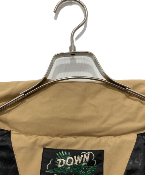 Schott（ショット）Schott (ショット) クラシックツートンダウンジャケット ブラック×ベージュ サイズ:Lの古着・服飾アイテム