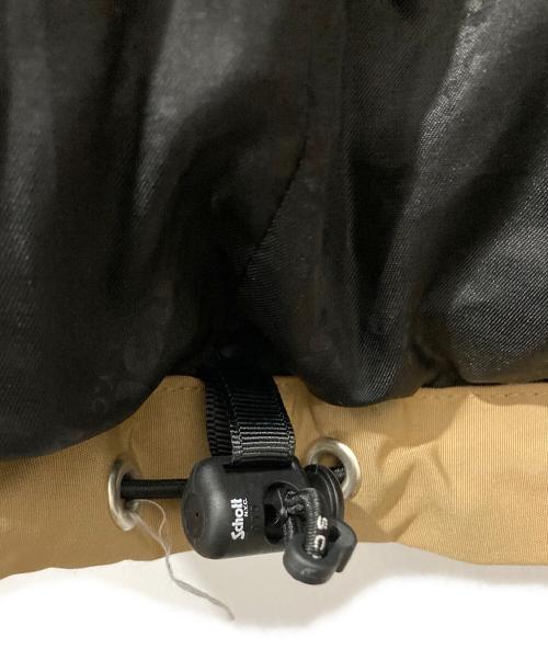 Schott（ショット）Schott (ショット) クラシックツートンダウンジャケット ブラック×ベージュ サイズ:Lの古着・服飾アイテム