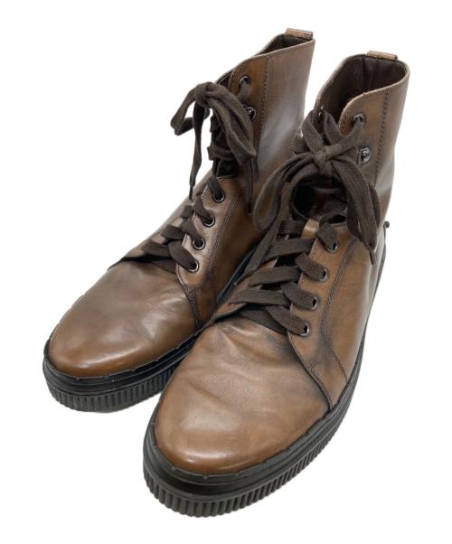 TOD'S（トッズ）TOD'S (トッズ) ハイカットスニーカー ブラウン サイズ:7の古着・服飾アイテム
