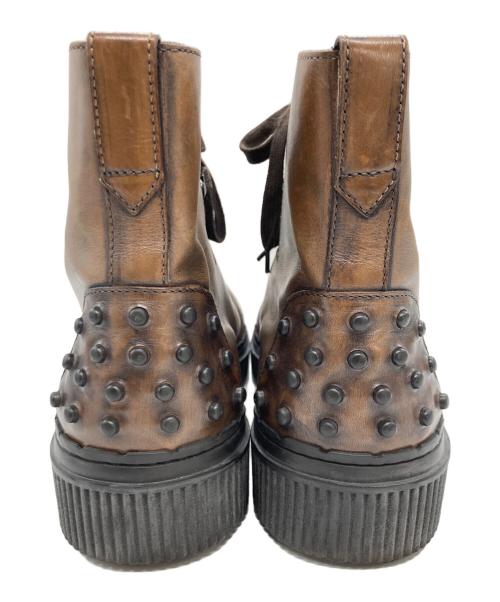 TOD'S（トッズ）TOD'S (トッズ) ハイカットスニーカー ブラウン サイズ:7の古着・服飾アイテム