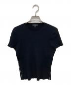 theoryセオリー）の古着「半袖ニットカットソー」｜ブラック