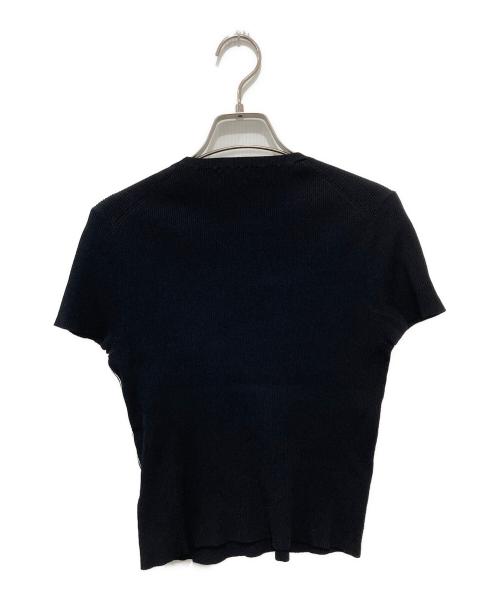 theory（セオリー）theory (セオリー) 半袖ニットカットソー ブラック サイズ:Mの古着・服飾アイテム