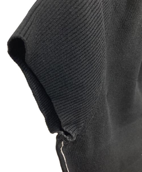 theory（セオリー）theory (セオリー) 半袖ニットカットソー ブラック サイズ:Mの古着・服飾アイテム