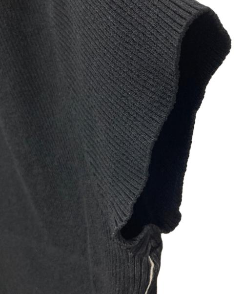 theory（セオリー）theory (セオリー) 半袖ニットカットソー ブラック サイズ:Mの古着・服飾アイテム