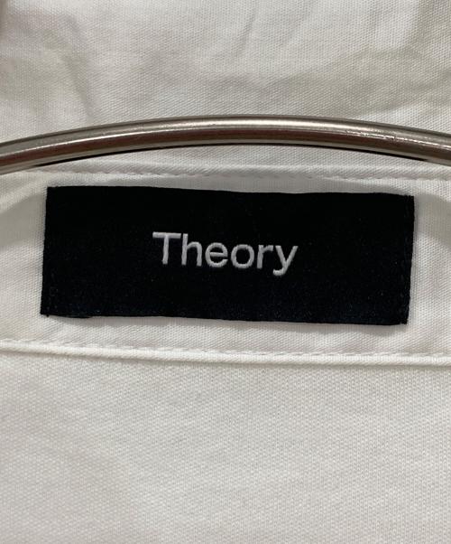 theory（セオリー）theory (セオリー) Clinton Knit 2 Striped Rugby Shirt ホワイト×ブラック サイズ:Sの古着・服飾アイテム