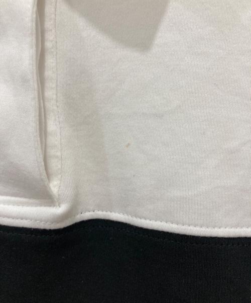 theory（セオリー）theory (セオリー) Clinton Knit 2 Striped Rugby Shirt ホワイト×ブラック サイズ:Sの古着・服飾アイテム