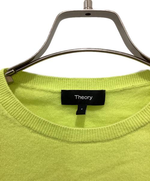 theory（セオリー）theory (セオリー) Neo Basic Cashmere Crew Neck PO F J ライムイエロー サイズ:Sの古着・服飾アイテム