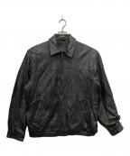 JOS.A.BANKジョス エー バンク）の古着「レザージャケット」｜ブラック