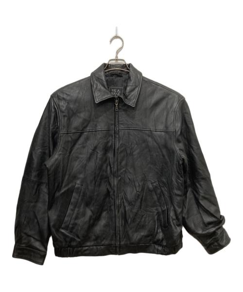 JOS.A.BANK（ジョス エー バンク）JOS.A.BANK (ジョス エー バンク) レザージャケット ブラック サイズ:Lの古着・服飾アイテム
