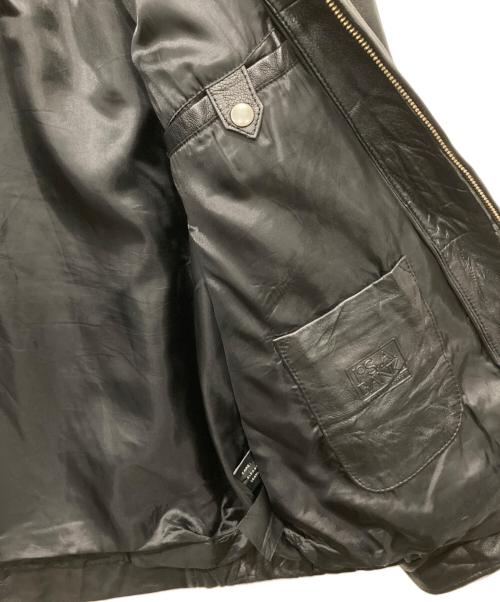 JOS.A.BANK（ジョス エー バンク）JOS.A.BANK (ジョス エー バンク) レザージャケット ブラック サイズ:Lの古着・服飾アイテム