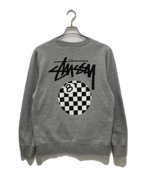 stussy（ステューシー）stussy (ステューシー) 8ボールスウェット グレー サイズ:Mの古着・服飾アイテム