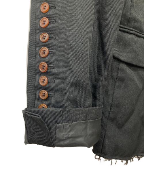 BLACK COMME des GARCONS（ブラックコムデギャルソン）BLACK COMME des GARCONS (ブラックコムデギャルソン) ポリ縮絨ジャケット ブラック サイズ:Lの古着・服飾アイテム