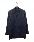 ULTERIORアルテリア）の古着「SILK WOOL STRIPED OX DB JKT」｜ネイビー