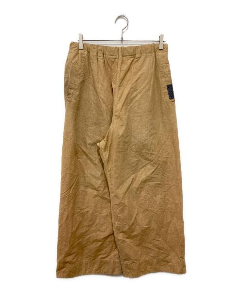 yokosakamoto（ヨウコサカモト）yokosakamoto (ヨウコサカモト) コットンリネン タイプライターパンツ ベージュ サイズ:Lの古着・服飾アイテム