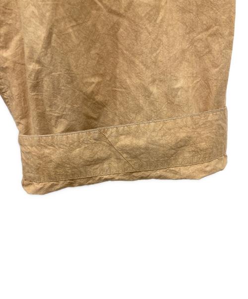 yokosakamoto（ヨウコサカモト）yokosakamoto (ヨウコサカモト) コットンリネン タイプライターパンツ ベージュ サイズ:Lの古着・服飾アイテム