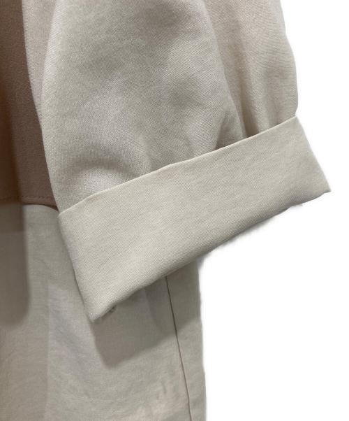 UNITED TOKYO（ユナイテッドトーキョー）UNITED TOKYO (ユナイテッドトーキョー) ハーフタイショートスリーブブラウス ベージュ サイズ:ＦＲＥＥ+の古着・服飾アイテム