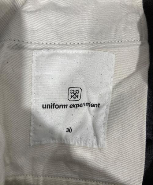 uniform experiment（ユニフォームエクスペリメント）uniform experiment (ユニフォームエクスペリメント) SLIM-FIT STRETCH DAMAGED JEANS ブラック サイズ:30の古着・服飾アイテム