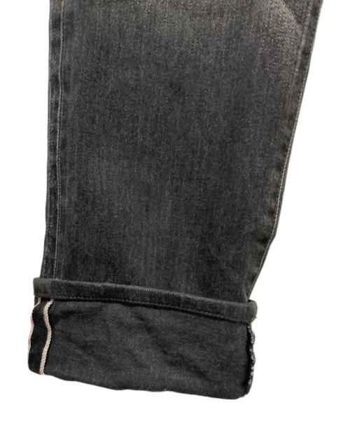 uniform experiment（ユニフォームエクスペリメント）uniform experiment (ユニフォームエクスペリメント) SLIM-FIT STRETCH DAMAGED JEANS ブラック サイズ:30の古着・服飾アイテム