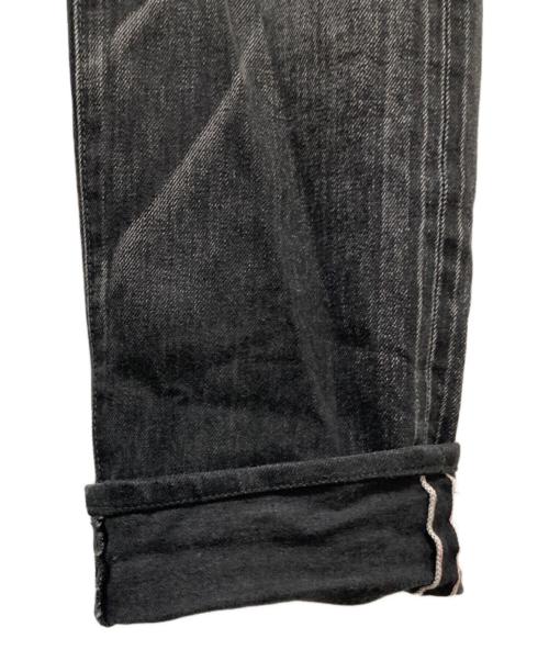 uniform experiment（ユニフォームエクスペリメント）uniform experiment (ユニフォームエクスペリメント) SLIM-FIT STRETCH DAMAGED JEANS ブラック サイズ:30の古着・服飾アイテム