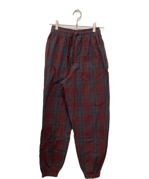 WTAPS（ダブルタップス）WTAPS (ダブルタップス) FROCK TROUSERSチェックパンツ グレー×ボルドー サイズ:01の古着・服飾アイテム