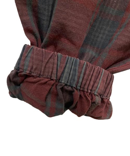WTAPS（ダブルタップス）WTAPS (ダブルタップス) FROCK TROUSERSチェックパンツ グレー×ボルドー サイズ:01の古着・服飾アイテム