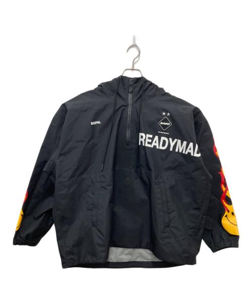 READYMADE（レディメイド）READYMADE (レディメイド) F.C.R.B. (エフシーレアルブリストル) 3L HALF ZIP ANORAK ブラック サイズ:Sの古着・服飾アイテム