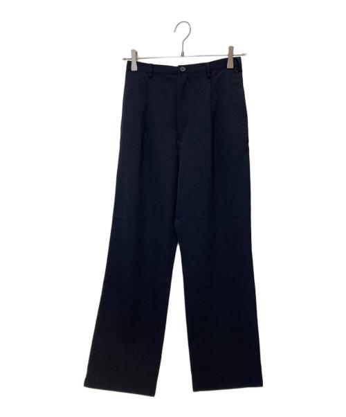 Y's（ワイズ）Y's (ワイズ) ウールタックパンツ ネイビー サイズ:2の古着・服飾アイテム