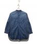 45R（フォーティファイブ・アール）の古着「瑠璃ダンガリーデニムの908スタンドグランパプルシャツ」｜インディゴ