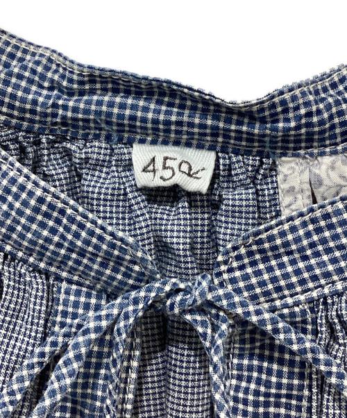 45R（フォーティファイブ・アール）45R (フォーティファイブ・アール) インディゴパッチワークのスモックドレス インディゴ サイズ:FREEの古着・服飾アイテム