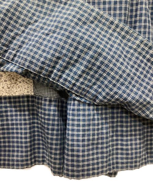 45R（フォーティファイブ・アール）45R (フォーティファイブ・アール) インディゴパッチワークのスモックドレス インディゴ サイズ:FREEの古着・服飾アイテム