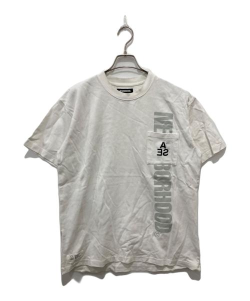 NEIGHBORHOOD（ネイバーフッド）NEIGHBORHOOD (ネイバーフッド) WIND AND SEA (ウィンダンシー) C-TEE-SS ホワイト サイズ:Lの古着・服飾アイテム