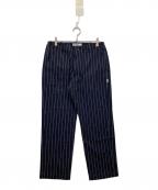 SEQUELシークエル）の古着「ストライプパンツ」｜ネイビー