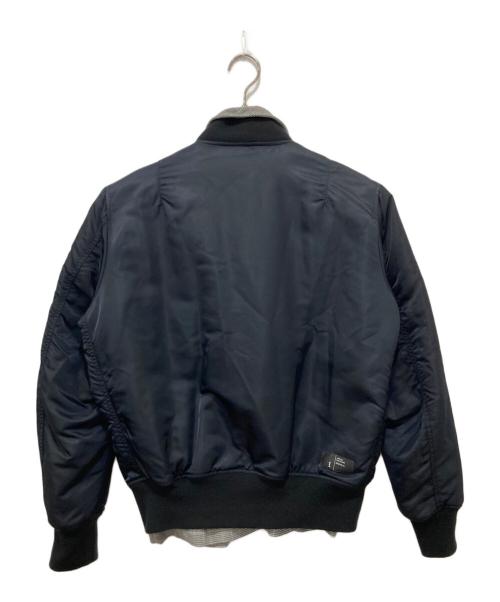 uniform experiment（ユニフォームエクスペリメント）uniform experiment (ユニフォームエクスペリメント) リバーシブル MA1ジャケット ネイビー サイズ:SIZE1の古着・服飾アイテム