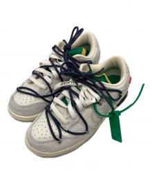 NIKE×OFFWHITE（ナイキ×オフホワイト）の古着「Off-White × Nike Dunk Low "Sail/Neutral Grey/Gridiron"/オフホワイト × ナイキ ダンク ロー "セイル/ニュートラルグレー/グリッドアイアン"」｜グレー